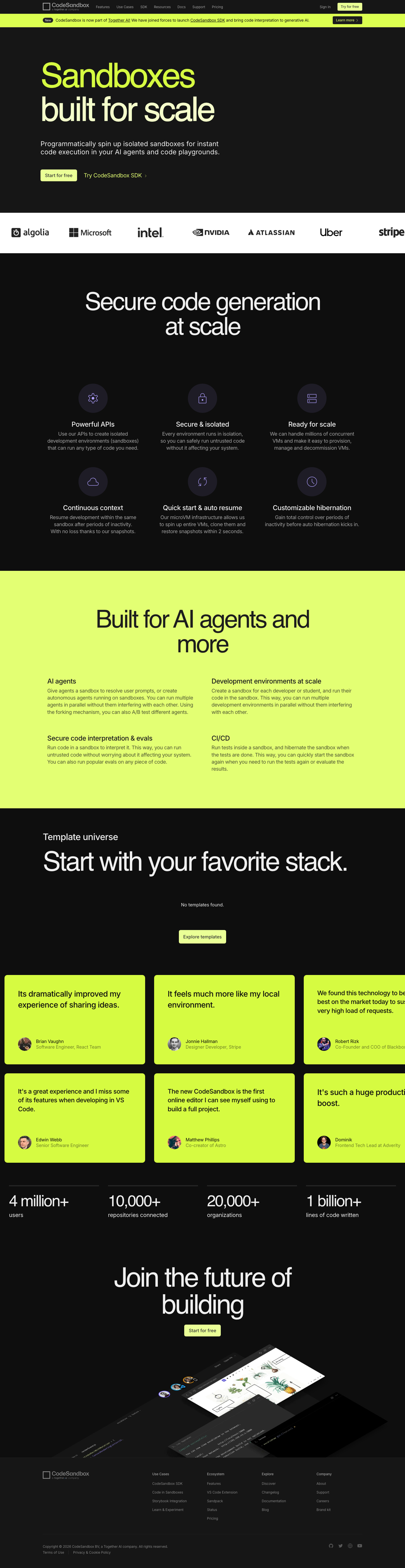 CodeSandbox-inspired Sandbox Console Interface Elements collection cover