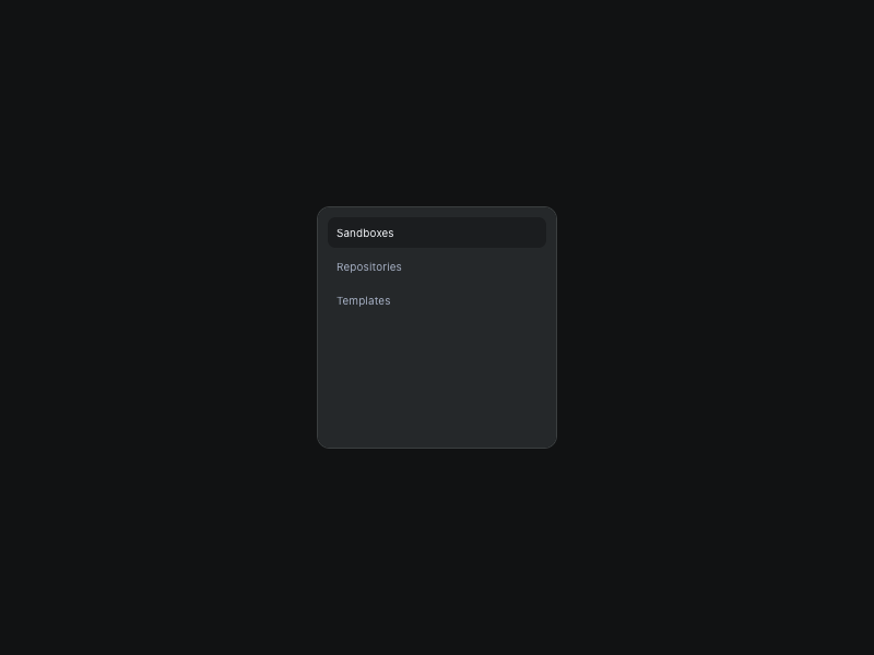 Sandbox Console Sidebars