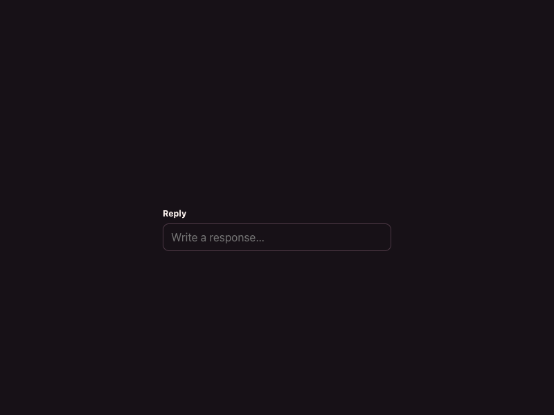 Superhuman-inspired Compose and reply field