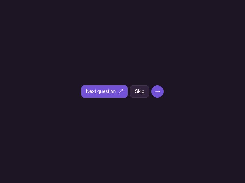 Typeform-inspired Buttons · Launch the next question