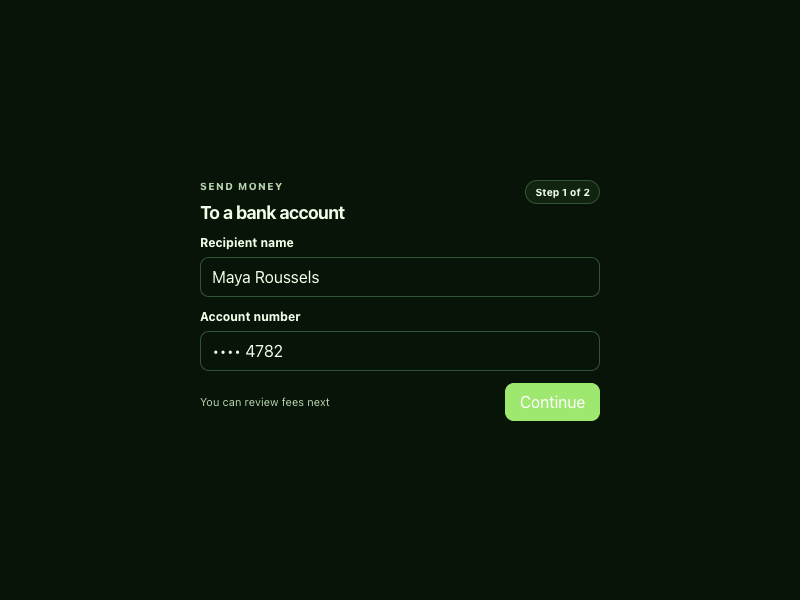 Borderless Ledger — workflow forms